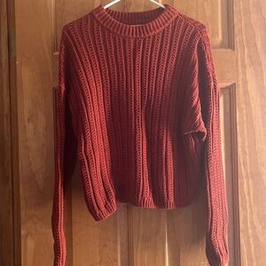 Burnt Orange Knit Sweater